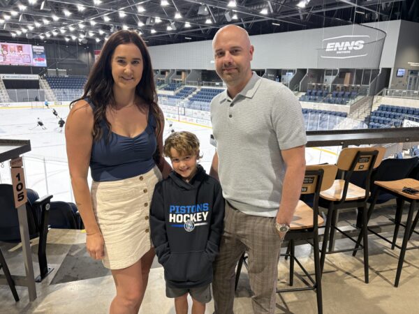 “A great way to be together.” Family finds community, hockey and memories at the Pistons